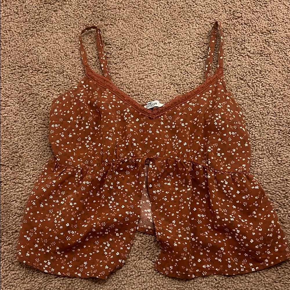 Floral Rust Top